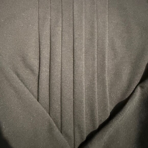 Talbot's Women's black long sleeve pintuck bodice cocktail dress, Size 8 - Picture 4 of 6